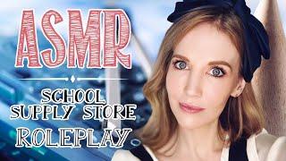 ASMR School Supply Store Roleplay | Softly Spoken with typing and school supply sounds