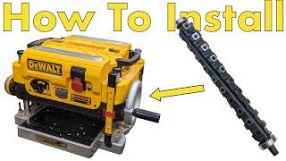 How To Install A Lux Cut Cutter Head into a DeWalt DW735 Planer