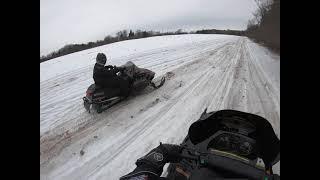 Arctic cat Thundercat vs Thundercat 1000cc's Drag race.. Part 2