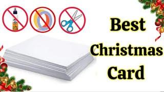 Best Christmas Card ️ White Paper Christmas Card  Christmas Day Greeting card Cute Card ️