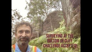 Surveying at the Bottom of a Cliff? Challenge Accepted! ‍️ #Adventure"