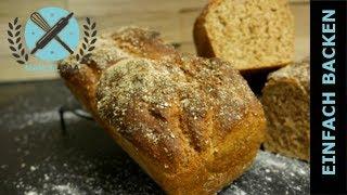 Dinkel Vollkornbrot gesund, saftig und lecker I Rezept mit Back Tipps vom Bäckermeister