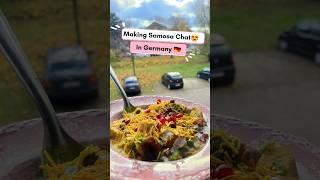 Samosa Chaat in Germany  #samosachaat #food #indianfood #germany #india #tasty #shorts #trending