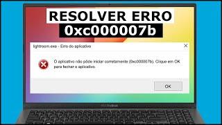 Como Corrigir ERRO 0xc000007b de PROGRAMAS E JOGOS definitivamente