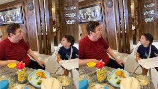 Kareena Kapoor's son Jeh Ali Khan's lovely moment with Nana Randhir Kapoor at his 76th Birthday