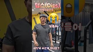 #딥스#dips#가슴운동