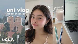 FIRST DAY OF UNIVERSITY VLOG  junior year at ucla, grwm, new routine, classes, what i eat