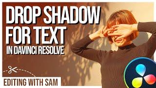 Drop Shadow for text in Davinci Resolve | How to Add Drop Shadow to Text in Davinci Resolve 18