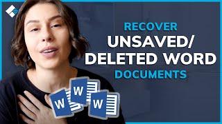 Word File Recovery Solution | How to Recover Unsaved/Deleted Word Documents on Windows?