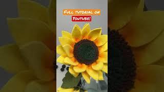 Sunflower Tutorial is live on YouTube! #sunflower #sunflowers ##feltflowers #feltflowertutorial