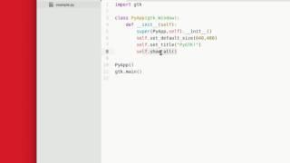 PyGtk Tutorial - Window