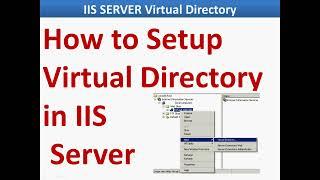 Virtual Directory on IIS Server | How to Setup Virtual Directory in IIS Server