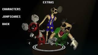 FNAF Five Nights at Treasure Island: Oddities - Extras Menu Showcase (Characters and Jumpscares)