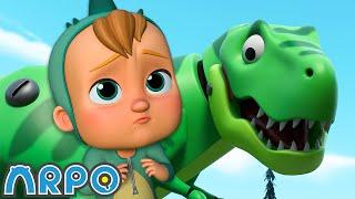 Daniel's Dino Toy Trouble!  | ARPO The Robot | Funny Kids Cartoons | Moonbug Kids