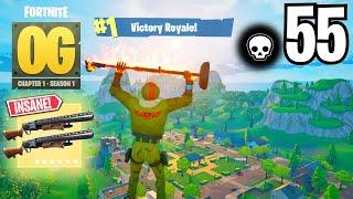 High Kill Solo Squads Fortnite OG Wins DOUBLE PUMP Gameplay (Chapter 1 Season 1)