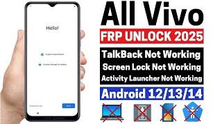 All Vivo FRP Bypass 2025 | Activity Launcher Not Working |Reset Not Working Android 12/13 Without PC