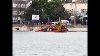 Спасение тонущего судна порт Новороссийск 2022г / Rescue of a sinking ship Russia Novorossiysk port