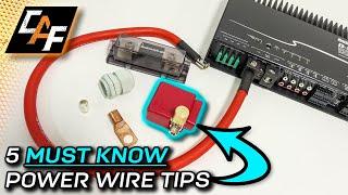 Installing an Amplifier? Use these BEST PRACTICES for Power Wire!