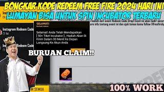 KODE REDEEM FF!! KODE REDEEM FREE FIRE TERBARU 10 Oktober 2024 HARI INI‼️