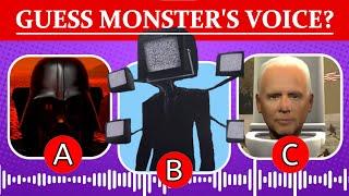 GUESS MONSTER'S VOICE #4 | NEW SEASONS SKIBIDI TOILET MEMES (ALL SEASONS 1-40 & ALL EPISODES)