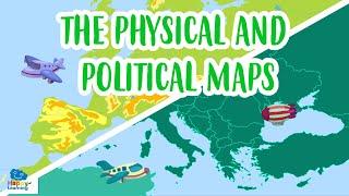 Maps of the World: Physical and Political Maps| Educational Videos for Kids