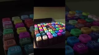 Unboxing my New Touch Marker (80 pcs) #shorts #markers #touchmarkers #asmr #unboxing