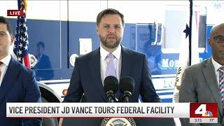 Live: Vice President JD Vance speaks while visiting federal officials in Los Angeles