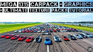 How to download and install MEGA 1315 Cars Pack With Graphics Mod + Ultimate Texture Packs Tutorial!