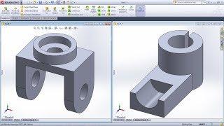 SolidWorks Exercises for Beginners - 4 | SolidWorks Part Modeling Practice Tutorial