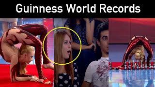 Julia Gunthel pops bottles with her feet. Guinness World Records.