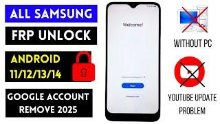 Samsung FRP Remove  2025 Latest Update (All Android) Frp Bypass 2025 Without Pc | All Samsung Frp️