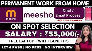 MEESHO HIRING | LIVE TEST ANSWERS | WORK FROM HOME JOBS 2024 | ONLINE JOB AT HOME | REMOTE JOBS