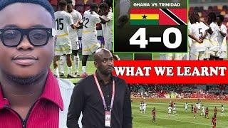 GHANA 4 TRINIDAD 0. THE NEW BLACKSTARS LOOKS GOOD BUT WE NEED TO...ANALYSIS OF OTTO, JORDAN AND ALL