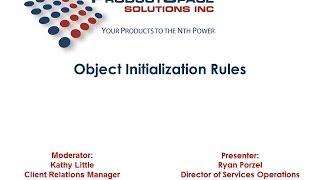 QuickBytes - Windchill Object Initialization Rules - 11-08-12