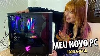 MEU NOVO PC GAMER MUITO GAMER MESMO