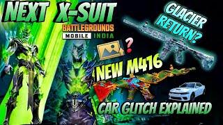 UPCOMING X SUIT IN BGM | GLACIER M416 RETURN? NEW M416 | NEW TDM MAP | NEXT UPDATE IN BGMI GAMER SID