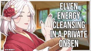 3DIO ASMR | Ancient Elven Onsen Energy Cleansing Ritual 🫧🪄| British Accent