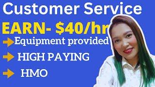 MAKE $40/hour I Equipment provided & monthly WFH allowance I HMO I Work from home 2024