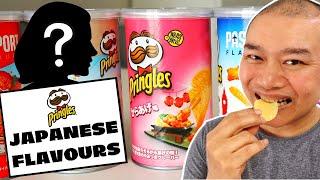 Massive Japanese Pringles Review - 6 Limited Edition Flavors & Ali Face Reveal | Lin Nyunt