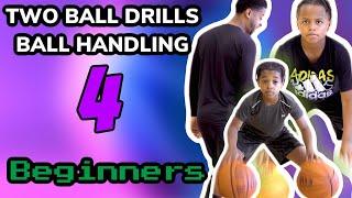 Basketball Ball handling Drills For Beginners (TWO BALL)