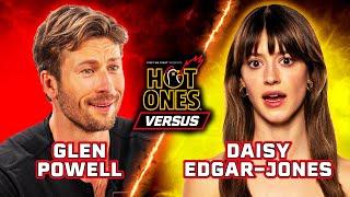 Glen Powell vs. Daisy Edgar-Jones | Hot Ones Versus