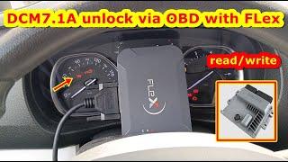 unlock DCM7.1A. via OBD with Flex programmer. Peugeot/Citroen read/write Delphi ECU thru OBD. AdBlue