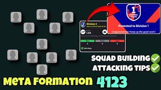 4123 Meta Formation Tips And Tricks | Attacking Tips And Tricks| Squad Building Tips And Tricks 