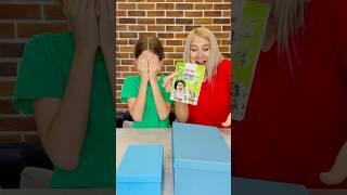 Mystery Box Challenge 🫚 #shorts #funny #threewikifamily #prank
