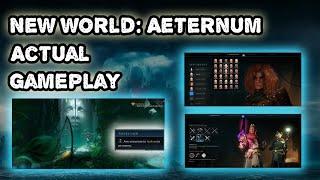 New World Aeternum: Actual Gameplay Footage (New UI & Target-Lock)