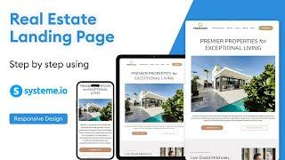 How to Make a Responsive Real Estate Agent Landing Page Using Systeme.io