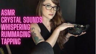 Whispered Crystal Sounds Rummaging Tapping ASMR to Relax