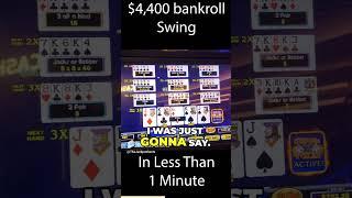 What a Come Back on Ultimate X Video Poker!  #casinos  #videopoker