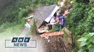 Heavy rains trigger landslide in Baguio City | ANC