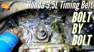 Honda 3.5L V6 Timing Belt & Water Pump Replacement- Pilot, Ridgeline, Odyssey.